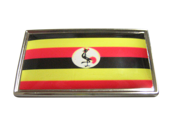 Thin Bordered Uganda Flag Magnet