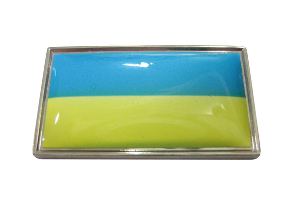 Thin Bordered Ukraine Flag Magnet