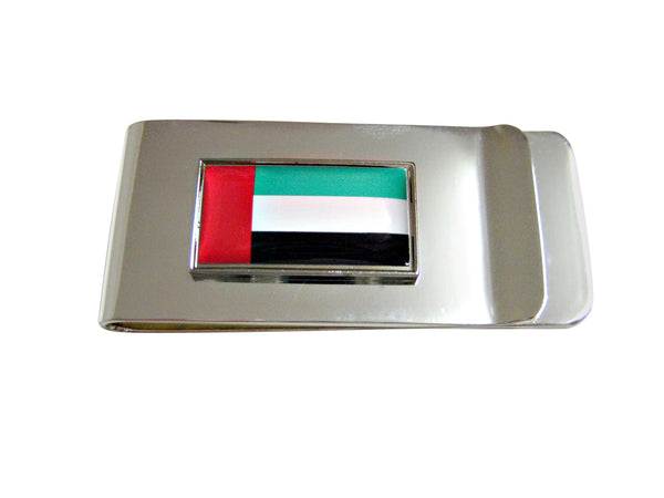 Thin Bordered United Arab Emirates UAE Flag Pendant Money Clip