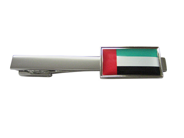 Thin Bordered United Arab Emirates UAE Square Tie Clip