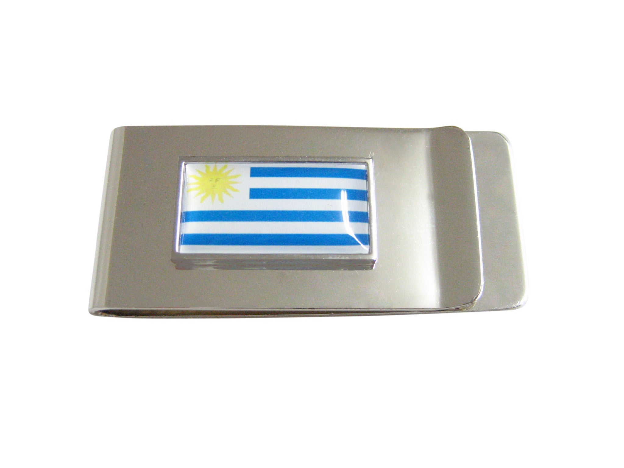 Thin Bordered Uruguay Flag Money Clip