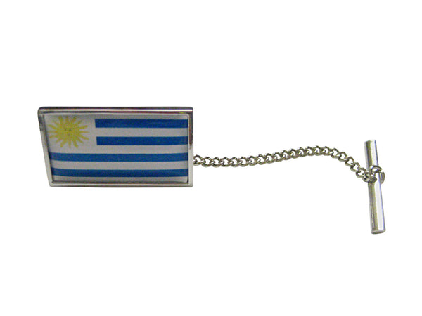 Thin Bordered Uruguay Flag Tie Tack