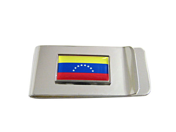 Thin Bordered Venezuela Flag Pendant Money Clip