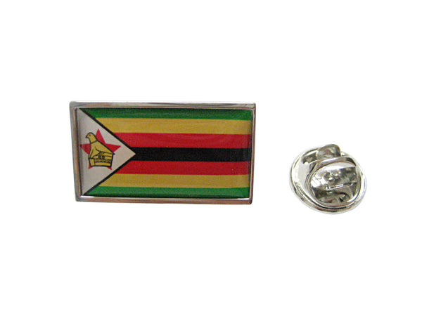 Thin Bordered Zimbabwe Flag Lapel Pin