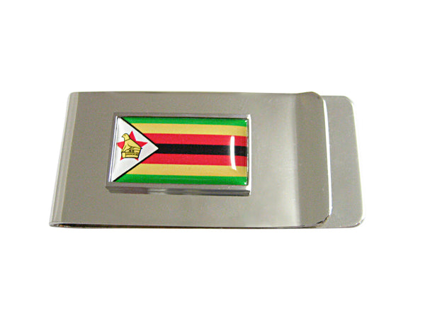 Thin Bordered Zimbabwe Flag Money Clip