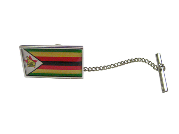 Thin Bordered Zimbabwe Flag Tie Tack