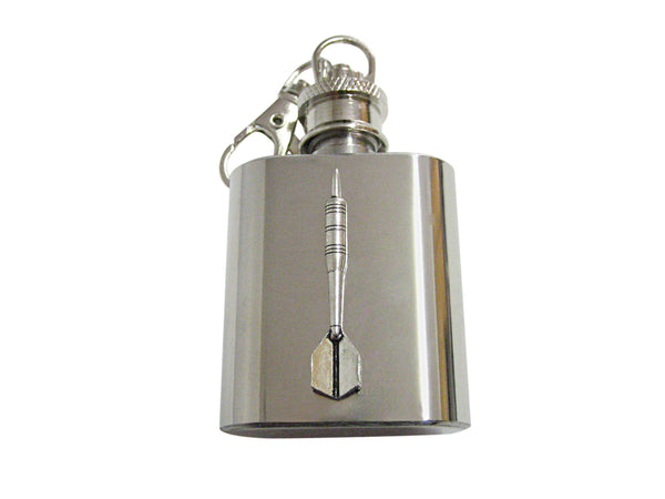 Throwing Dart 1 Oz. Stainless Steel Key Chain Flask