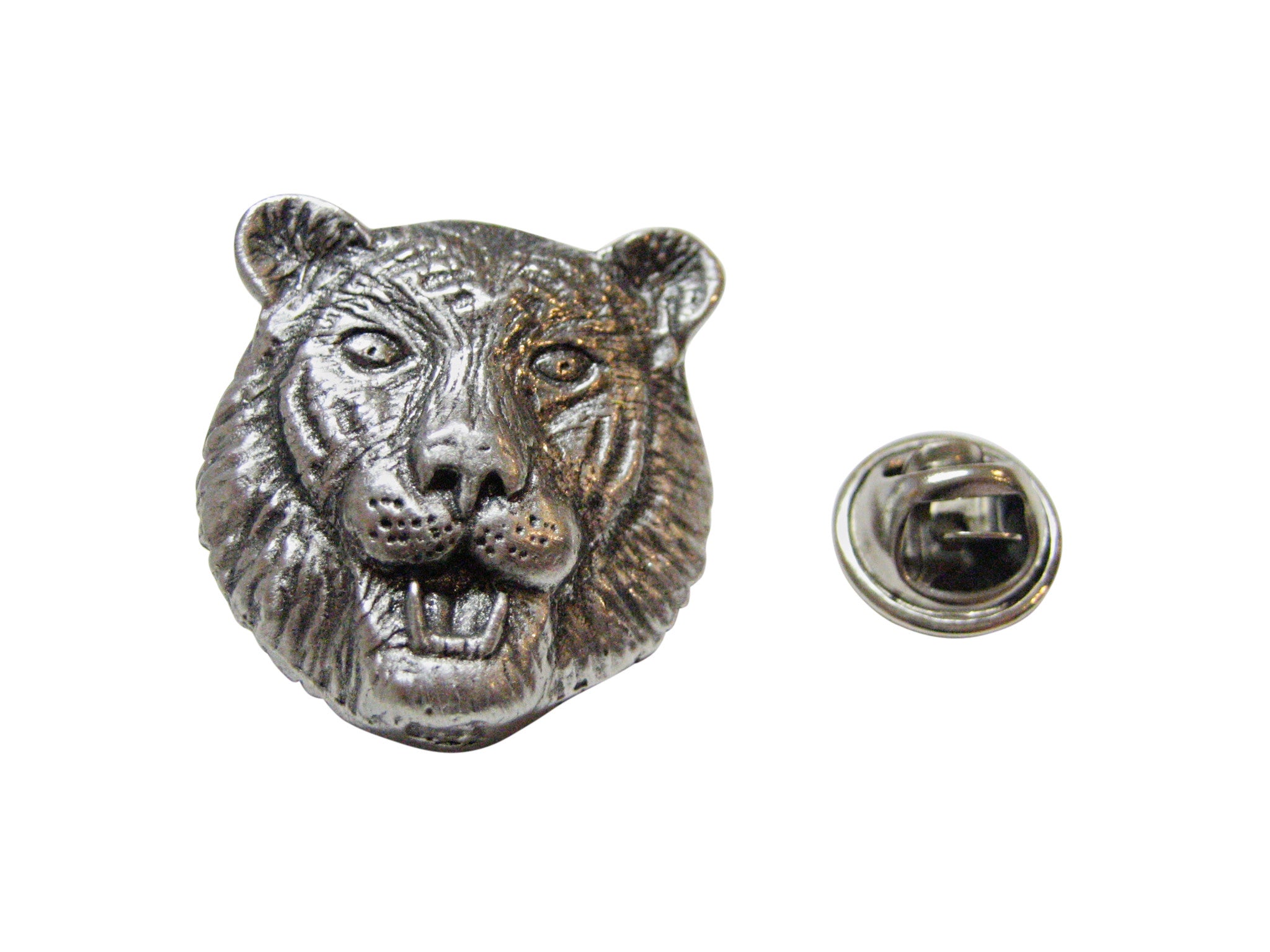 Tiger Head Lapel Pin