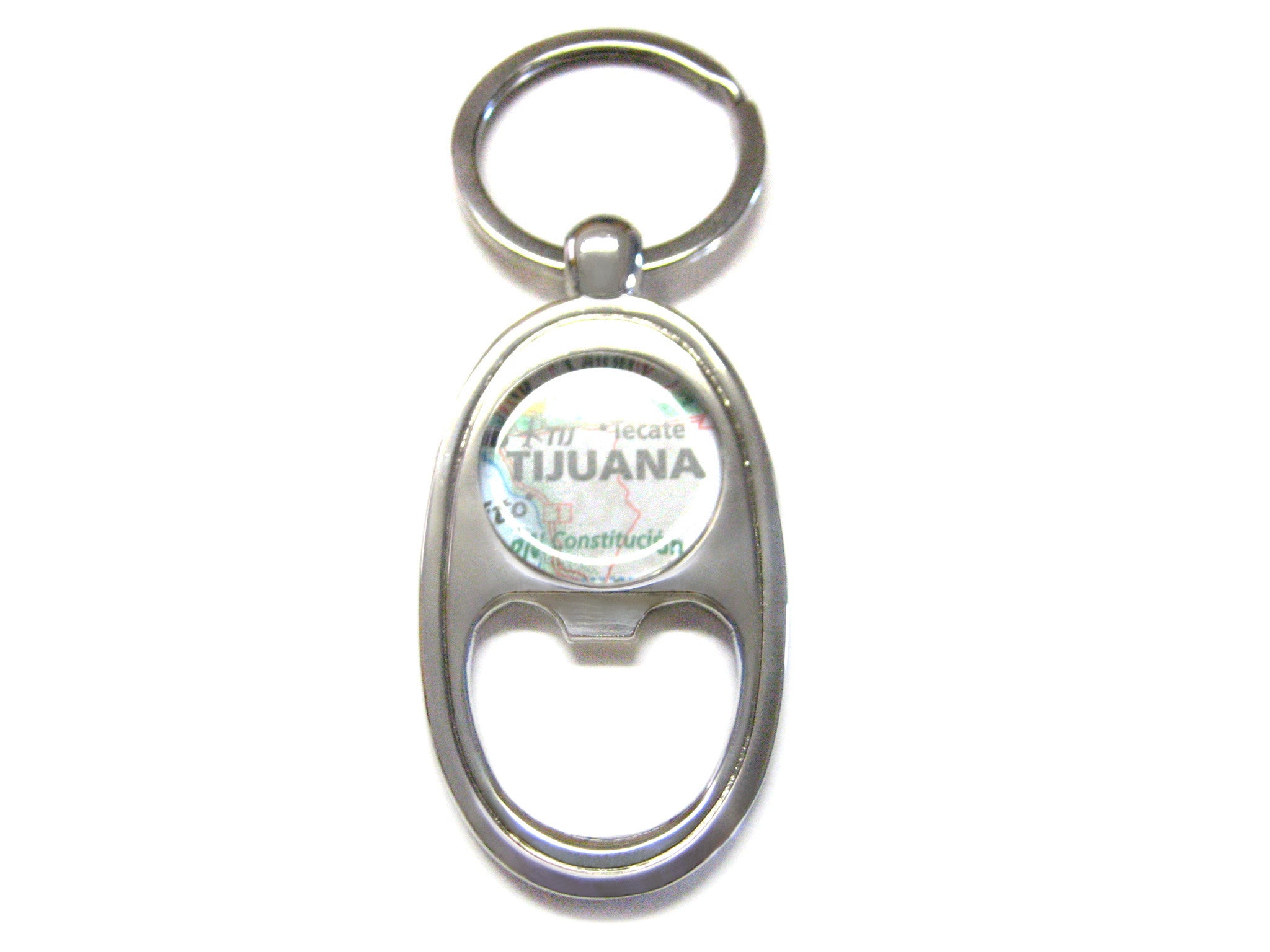 Tijuana Mexico Map Bottle Opener Key Chain