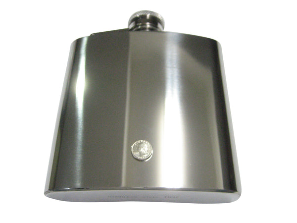 Tiny 25 Cent Quarter Coin 6oz Flask