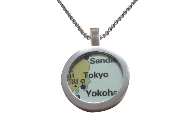 Tokyo Japan Map Pendant Necklace