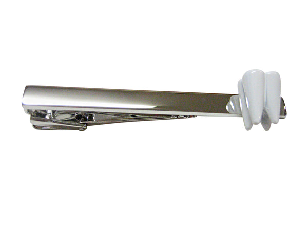 Tooth Dentist Square Tie Clip