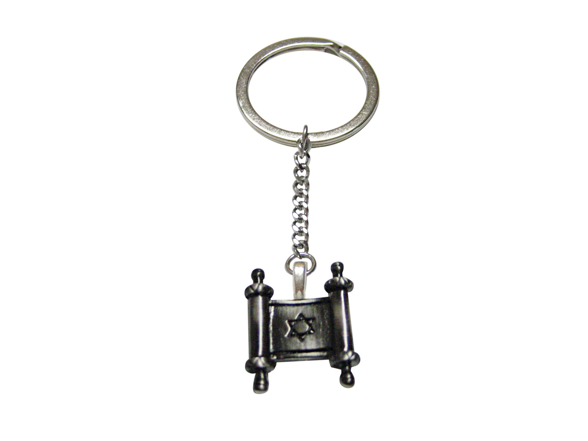 Torah Religious Scroll Pendant Keychain
