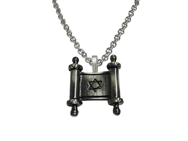 Torah Religious Scroll Pendant Necklace