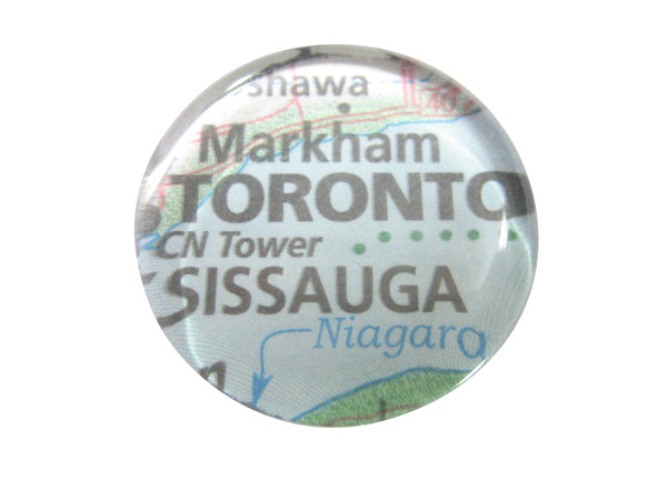 Toronto Canada V1 Map Pendant Magnet