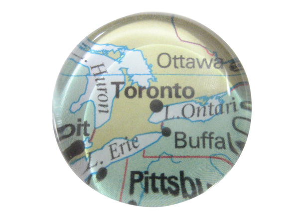 Toronto Canada V2 Map Pendant Magnet