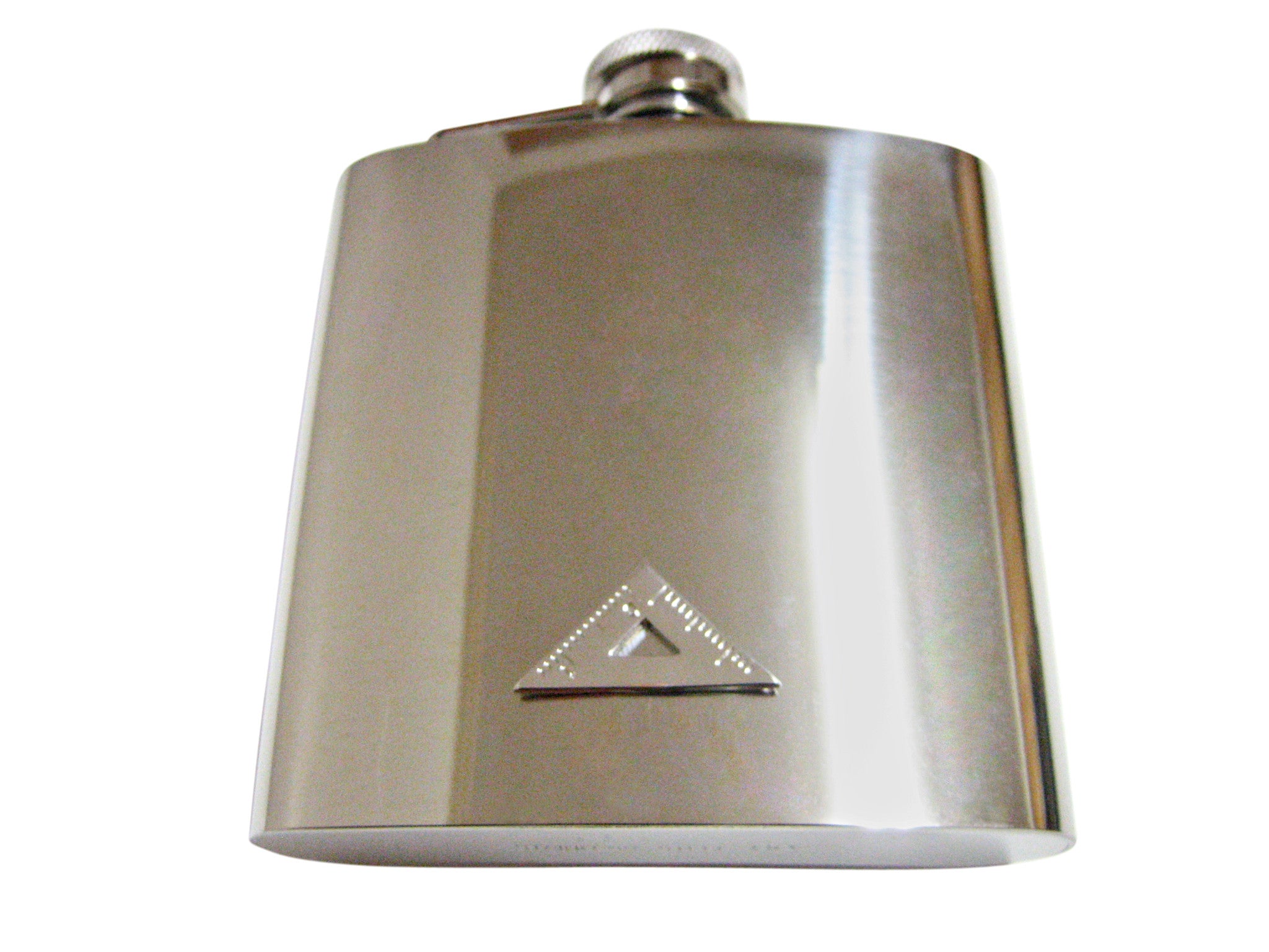 Triangle Ruler 6 Oz. Stainless Steel Flask