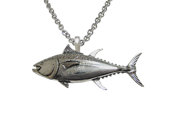 Tuna Fish Pendant Necklace