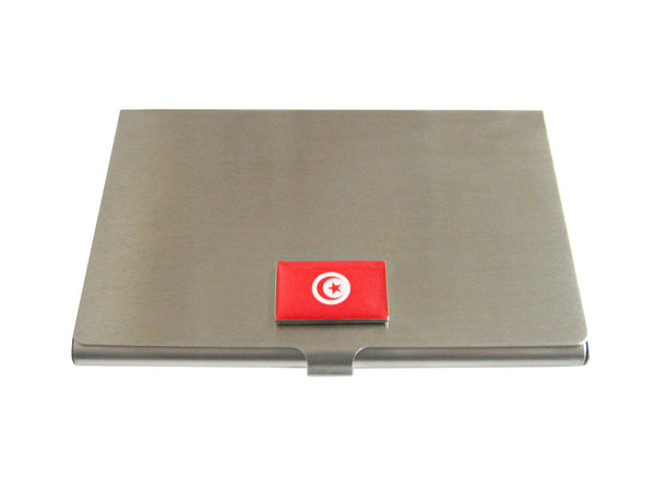 Tunisia Country Flag Business Card Holder