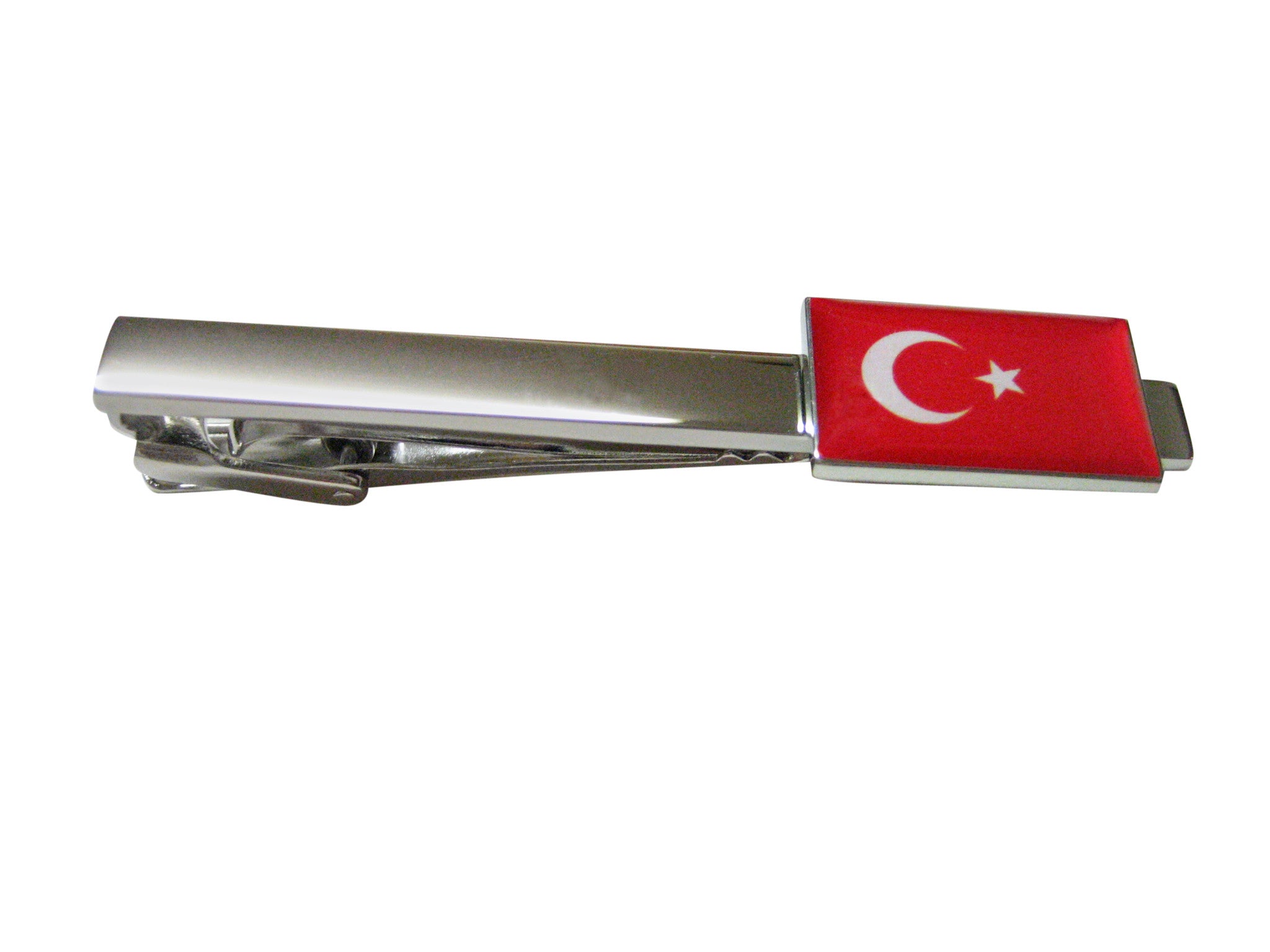 Turkey Flag Square Tie Clip