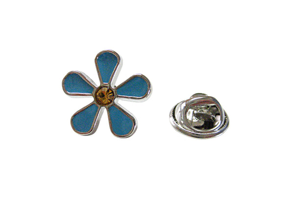 Turquoise Flower Lapel Pin