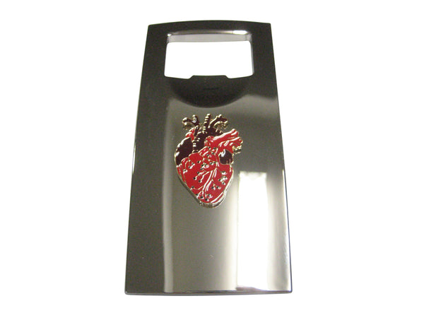 Two Toned Flat Anatomical Heart Bottle Opener