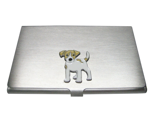 Two Toned Jack Russell Terrier Dog Business Card Holder