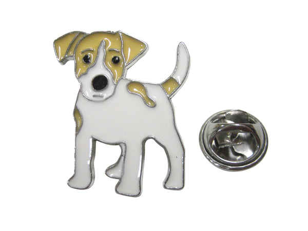 Two Toned Jack Russell Terrier Dog Lapel Pin