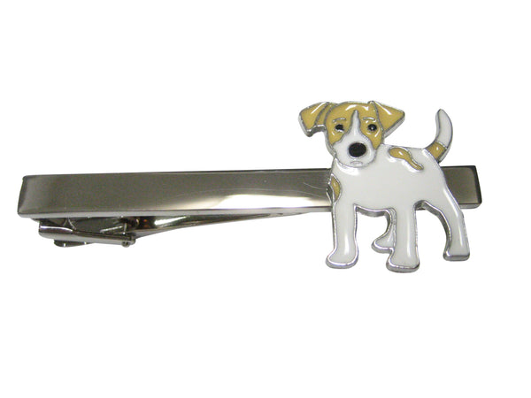 Two Toned Jack Russell Terrier Dog Tie Clip