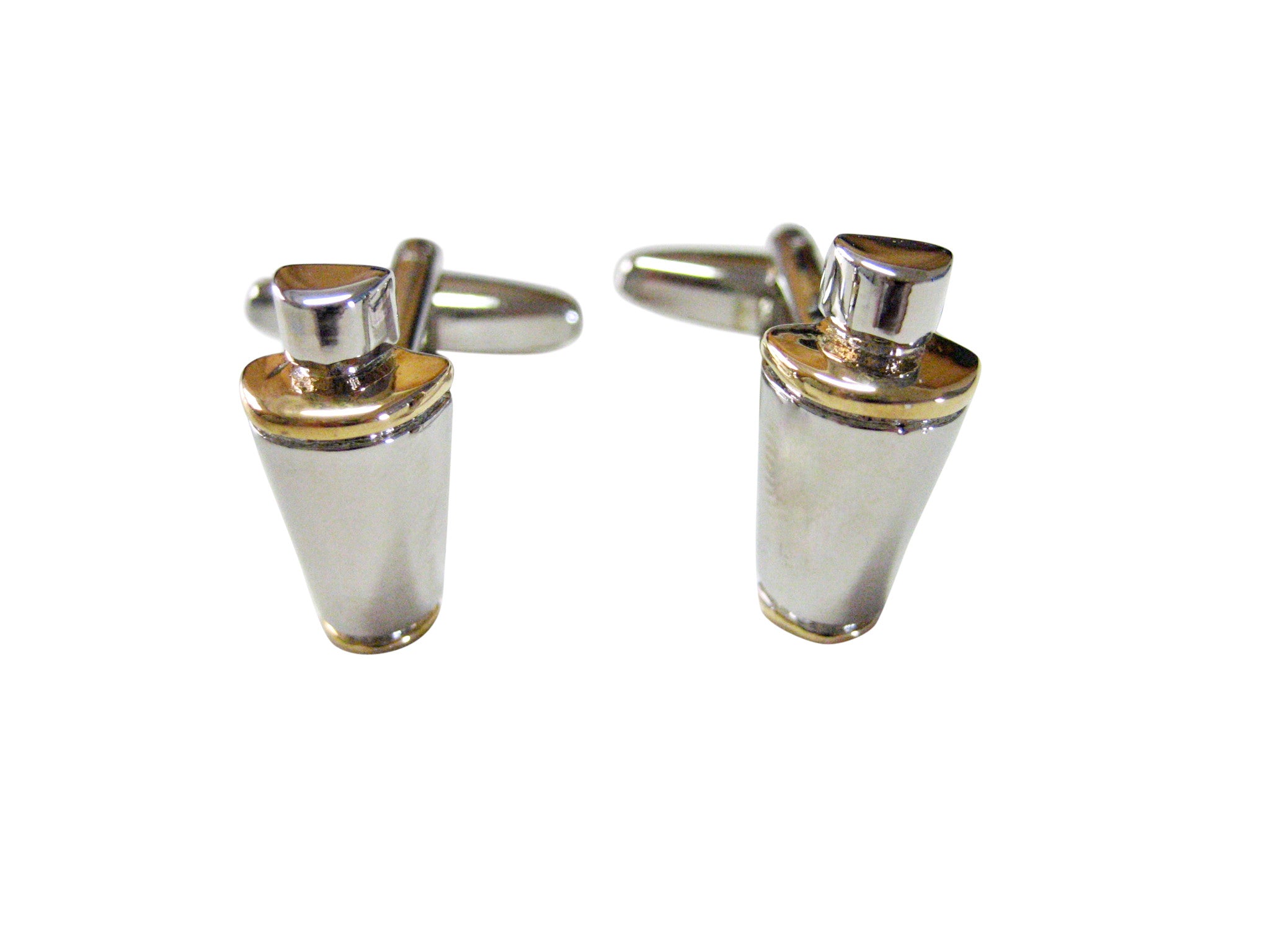 Two Toned Cocktail Shaker Cufflinks