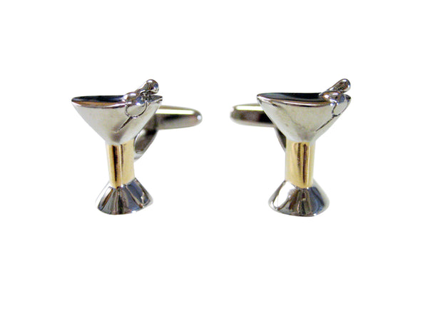 Two Toned Martini Cufflinks