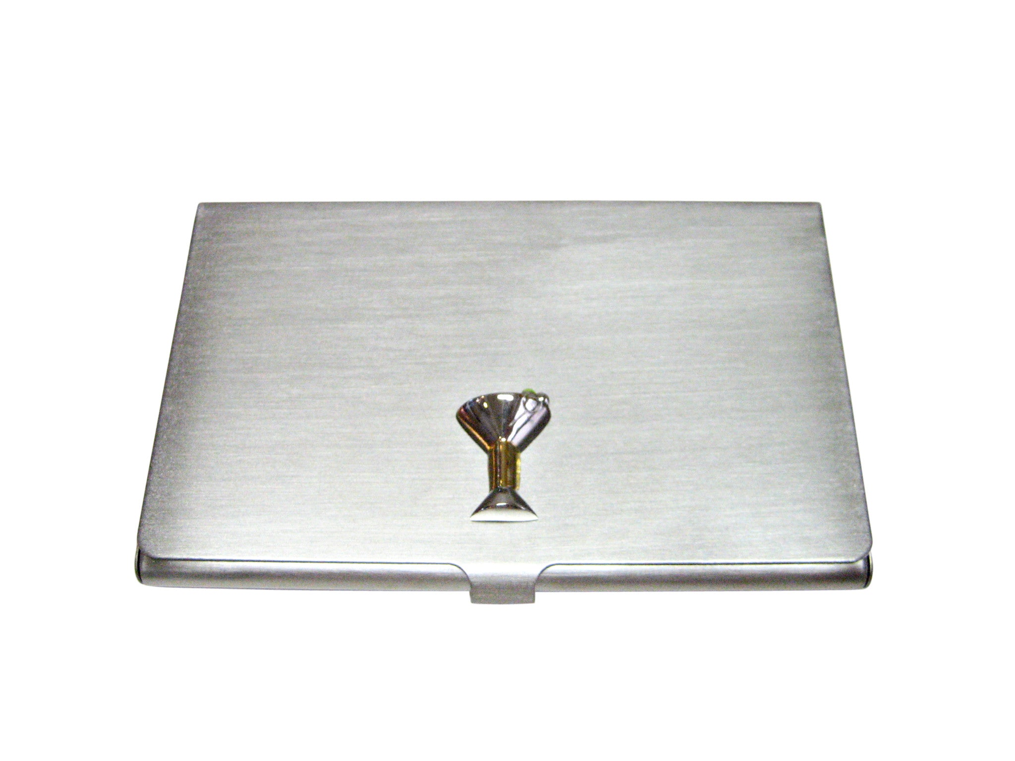 Two Toned Martini Glass Business Card Holder