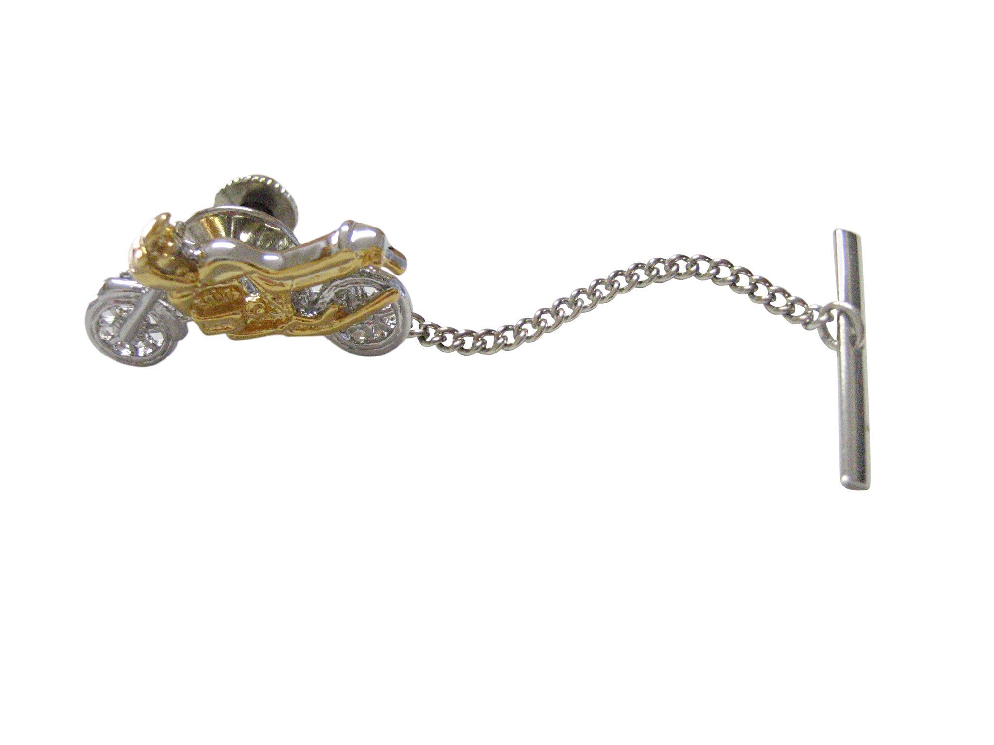 Two Toned Motorcycle Tie Tack