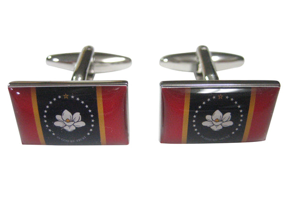 UPDATED NEW Mississippi State Flag Cufflinks