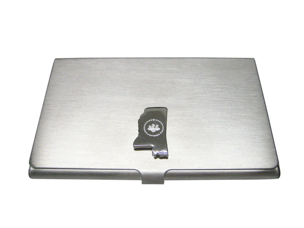 UPDATED NEW Mississippi State Map Shape and Flag Design Business Card Holder