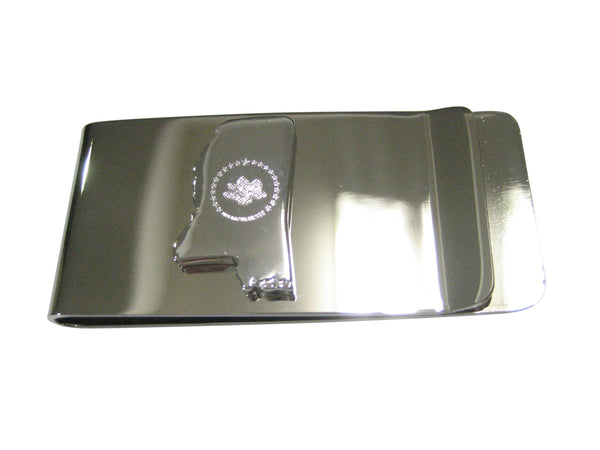 UPDATED NEW Mississippi State Map Shape and Flag Design Money Clip