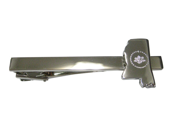 UPDATED NEW Mississippi State Map Shape and Flag Design Tie Clip