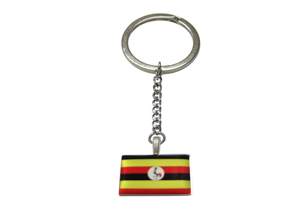 Uganda Flag Pendant Keychain