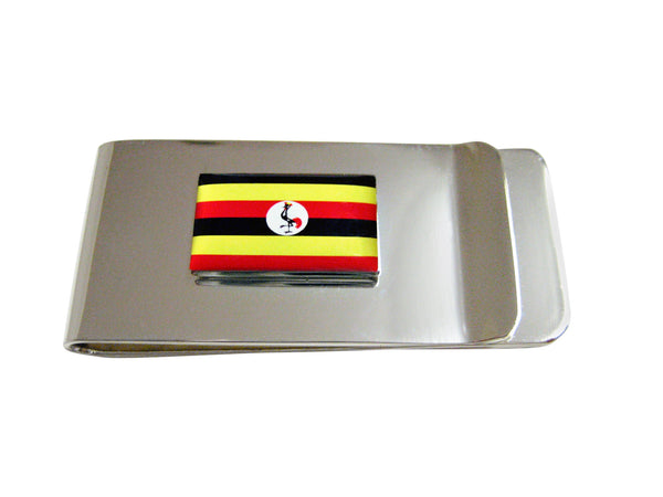 Uganda Flag Pendant Money Clip