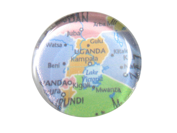 Uganda Map Pendant Magnet