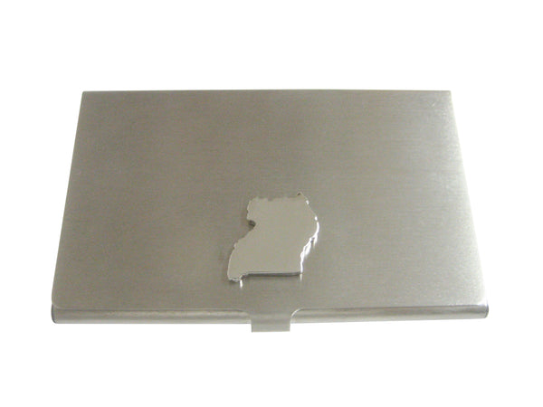 Uganda Map Shape Business Card Holder