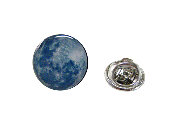 Unbordered Blue Moon Design Lapel Pin