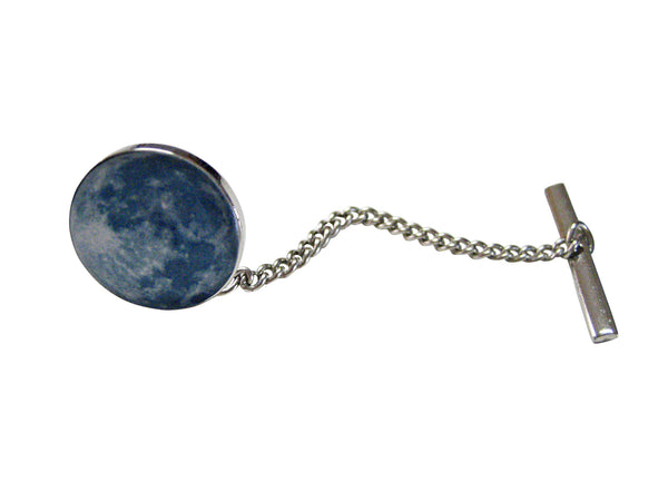 Unbordered Blue Moon Design Tie Tack