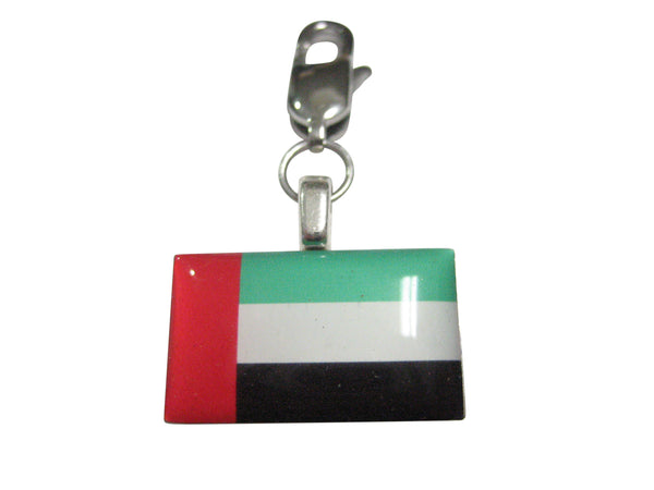 United Arab Emirates UAE Flag Pendant Zipper Pull Charm