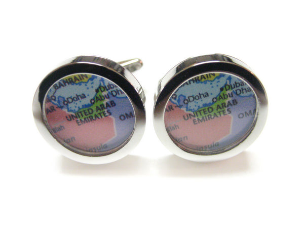 United Arab Emirates Map Cufflinks