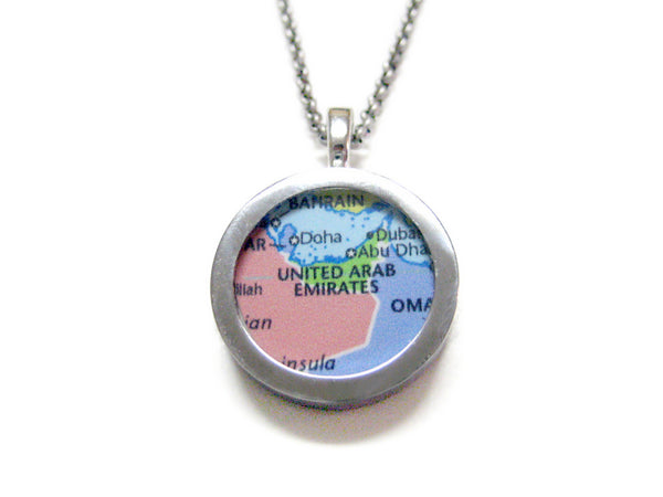 United Arab Emirates Map Pendant Necklace