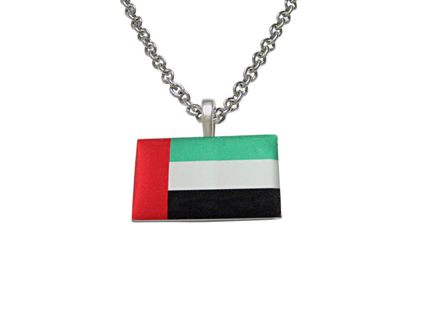 United Arab Emirates UAE Flag Pendant Necklace
