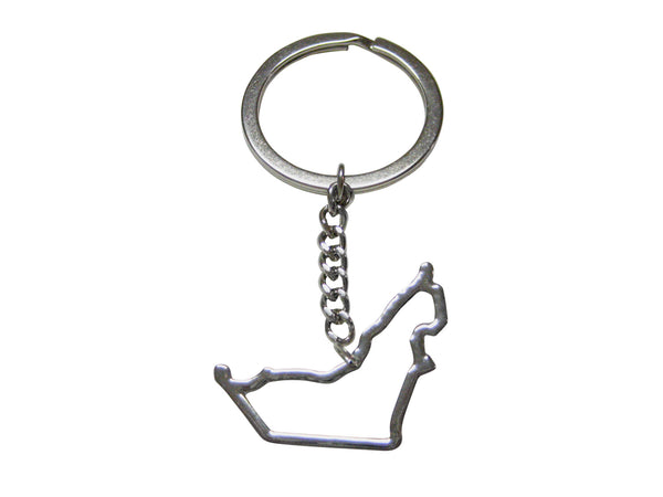 United Arab Emirates UAE Map Outline Keychain