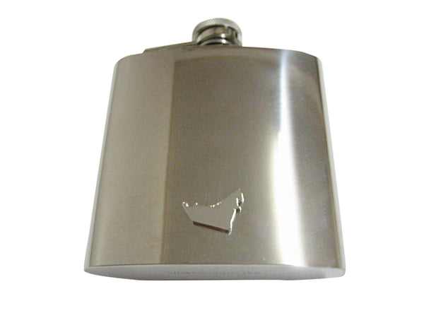 United Arab Emirates UAE Map Shape 6 Oz. Stainless Steel Flask