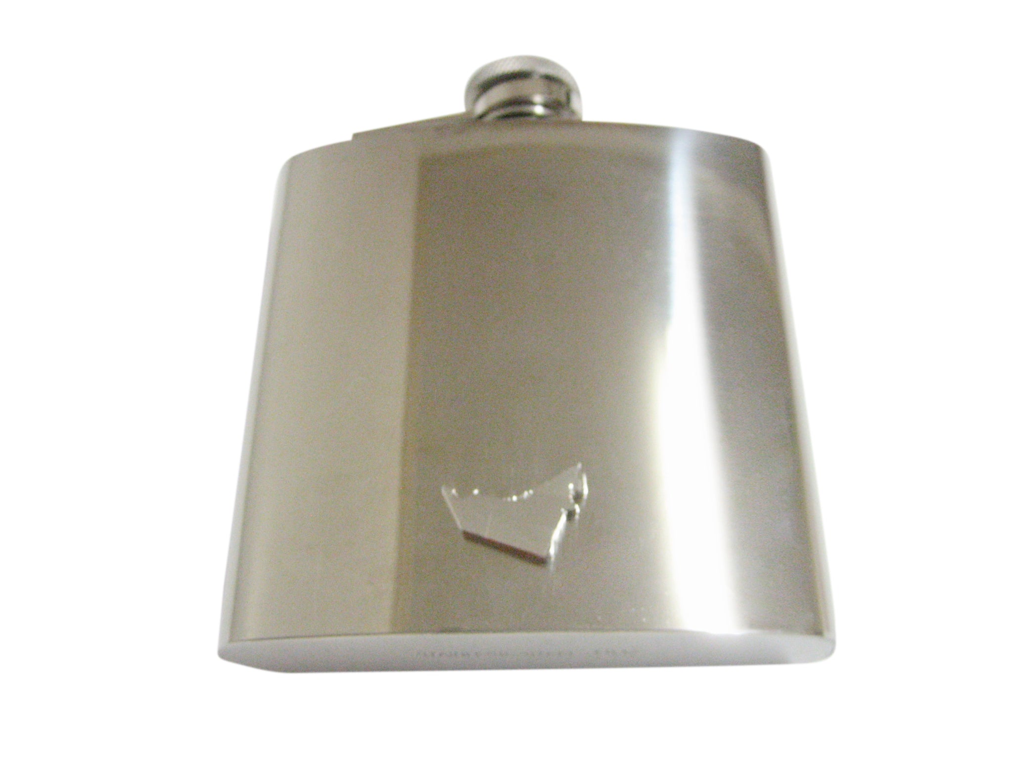 United Arab Emirates UAE Map Shape and Flag Design 6 Oz. Stainless Steel Flask